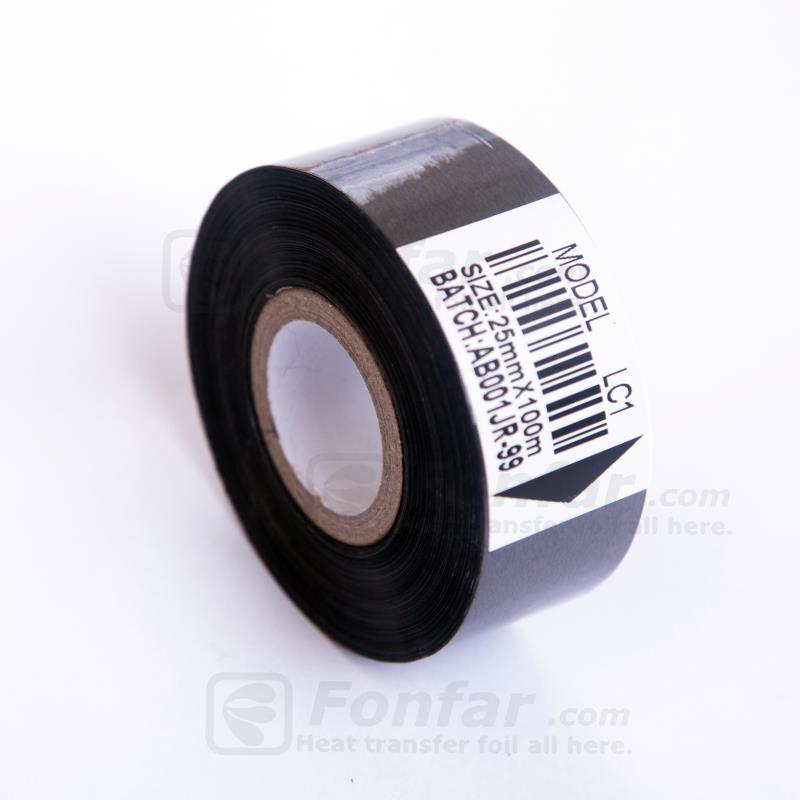 Hot Selling LC1 25mm*100m Thermal Printing Ribbon Effective Date Coding Ribbon for Plastic Coding Machine Washable PET Material