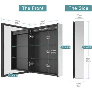 <span class=keywords><strong>Armoire</strong></span> murale <span class=keywords><strong>de</strong></span> salle <span class=keywords><strong>de</strong></span> bain en gros <span class=keywords><strong>avec</strong></span> miroir, armoires <span class=keywords><strong>de</strong></span> rangement murales au-dessus des toilettes <span class=keywords><strong>avec</strong></span> étagère réglable - Product Image 6