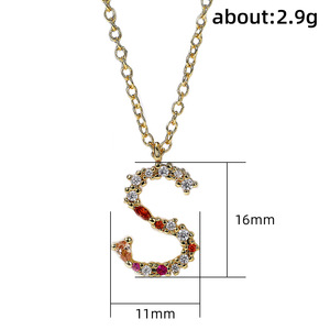 Collana con Ciondolo Lettera S, Gioiello con Charm Alfabetico - Product Image 6