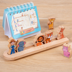 Montessori Noah của ARK khối đồ chơi logic không gian suy nghĩ trò chơi cho 2-4 năm gỗ động vật thoát Hội Đồng Quản Trị cho cha mẹ và trẻ em - Product Image 2