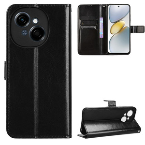 Funda de Piel Sintética Crazy Horse de Lujo Tipo Cartera para Tecno Spark Go 1/Pop 9/Spark Go 2025 - Product Image 6