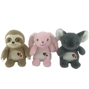 Personalização de Mini Brinquedos de Pelúcia Koala De Pelúcia, Coelho E Preguiça Animais Brinquedos Do Valentim