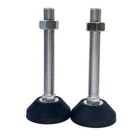 Pieds de table trapézoïdaux robustes en métal, pieds de banc en acier DIY, pieds de meubles réglables pour table basse et bureau