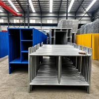 Andamios Industriales Completos, Portátiles, Móviles, Trapezoidales, para Decoración de Escaleras, Galvanizados Q235