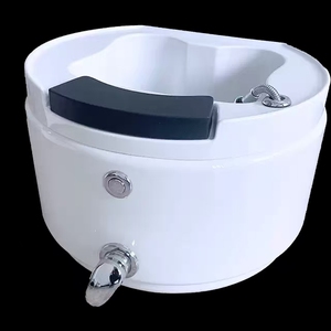 Fauteuil de pédicure moderne en cuir pour salon de beauté, spa, salon de manucure, hôtel, salon de coiffure avec baignoire chauffante multifonctionnelle en FRP - Product Image 3