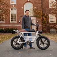 Vélo électrique rétro élégant avec batterie amovible, vélo cool pour les jeunes pour les trajets en campus universitaire