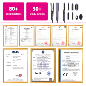 EFA Electric Portable Wireless <strong>Mini</strong> Ceramic LED Display Fast Heating USB Rechargeable Flat Iron Private Label <strong>Hair</strong> Hotel - Product Image 3