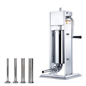 Embutidora de salchichas neumática eléctrica automática comercial Máquina de llenado de carne de acero inoxidable - Product Image 4