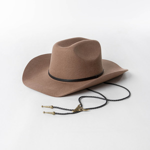 Chapeau Fedora Western Vintage Australien en Pure Laine Classique à Large Bord pour <span class=keywords><strong>Cowboy</strong></span> et Cowgirl, Idéal pour Fêtes et Activités de Plein Air, Unisexe, Vente en Gros - Product Image 2