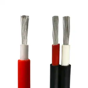 Hoge Kwaliteit Gegloeid Flexibele Vertinde Koperen Zonnekabel 6Mm 2 Fotovoltaïsche Kabel 4mm2 Zonnepaneel Kabel H1Z2Z2-K