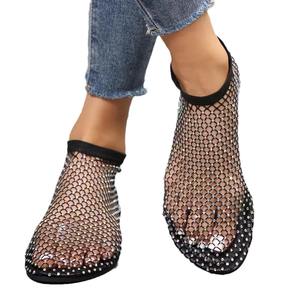 Summer Beach Sandals Toe Flat Bottom Breathable Mesh Casual Lightweight <b>Slip</b>-on Ankle Strap <b>Shoes</b> - Product Image 5