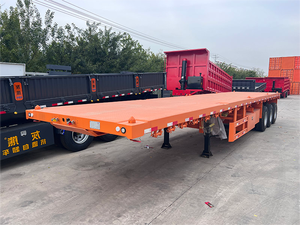 Véhicule Master Nouveau 40 Pieds Conteneur Semi Remorque 2 <span class=keywords><strong>Axel</strong></span> 52ft Plateau Semi Remorque à Vendre - Product Image 4