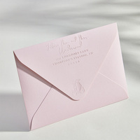 Sobres Personalizados con Logotipo en Relieve Incoloro para Tarjetas de Invitación de Boda, Tarjetas de Respuesta y Tarjetas de Invitación