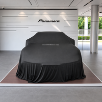Housse de présentation de voiture en satin de soie luxueux, logo personnalisé, tissu rétractable haute élasticité pour cérémonie