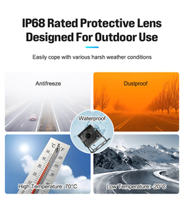 8 ''HD dual-channel Dash Cam sao lưu máy ảnh <span class=keywords><strong>DVR</strong></span> Ghi cho xe/RV/Xe Tải/Trailer tầm nhìn ban đêm bãi đậu xe giám sát vòng lặp ghi âm - Product Image 6