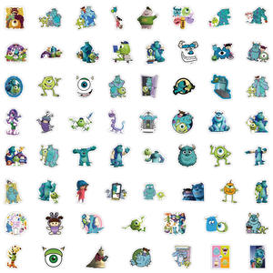 60 autocollants graffiti Monsters Inc, autocollants imperméables DIY pour skateboard, bagages, personnalisés - Product Image 5