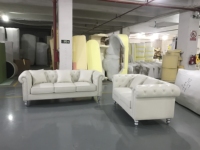 Ensemble de canapés sectionnels modernes de luxe en velours et éponge, design capitonné, pour appartement, centre commercial, salon, hôtel - Vente en gros 2026