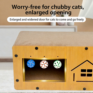 Casa para Mascotas, de Cartón Corrugado, Multifuncional, Amplio Espacio, Resistente a los Arañazos, Fácil de Montar, para Perros y Gatos - Product Image 5