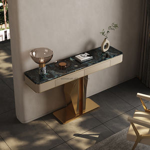 AOMISI CASA Table d'<span class=keywords><strong>entrée</strong></span> haut de gamme en acier inoxydable or Table <span class=keywords><strong>console</strong></span> italienne <span class=keywords><strong>Console</strong></span> de luxe moderne - Product Image 2
