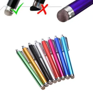 Oem 1Pc Metalen Fibre Stylus Mesh Micro Fiber Tip Touch Screen Stylus Pen Voor Iphone Voor Samsung Smart Phone Tablet Pc Kleur Willekeurig