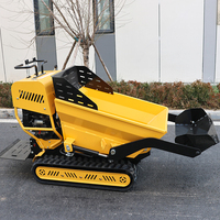 Livraison gratuite, mini-dumper hydraulique diesel de 500 kg, moteur diesel, inclinaison et levage de jardin
