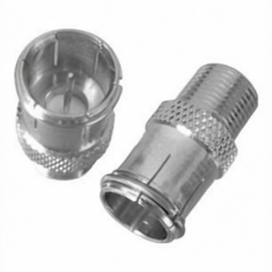 Connecteur d'antenne F mâle rapide vers F femelle argenté CON800 - Product Image 1
