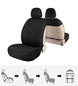 ผ้าคลุมเบาะรถยนต์ด้านหน้าแบบติดตั้งเร็ว ไม่ต้องเย็บ รุ่น <span class=keywords><strong>Fuga</strong></span> สีดำ - Product Image 4