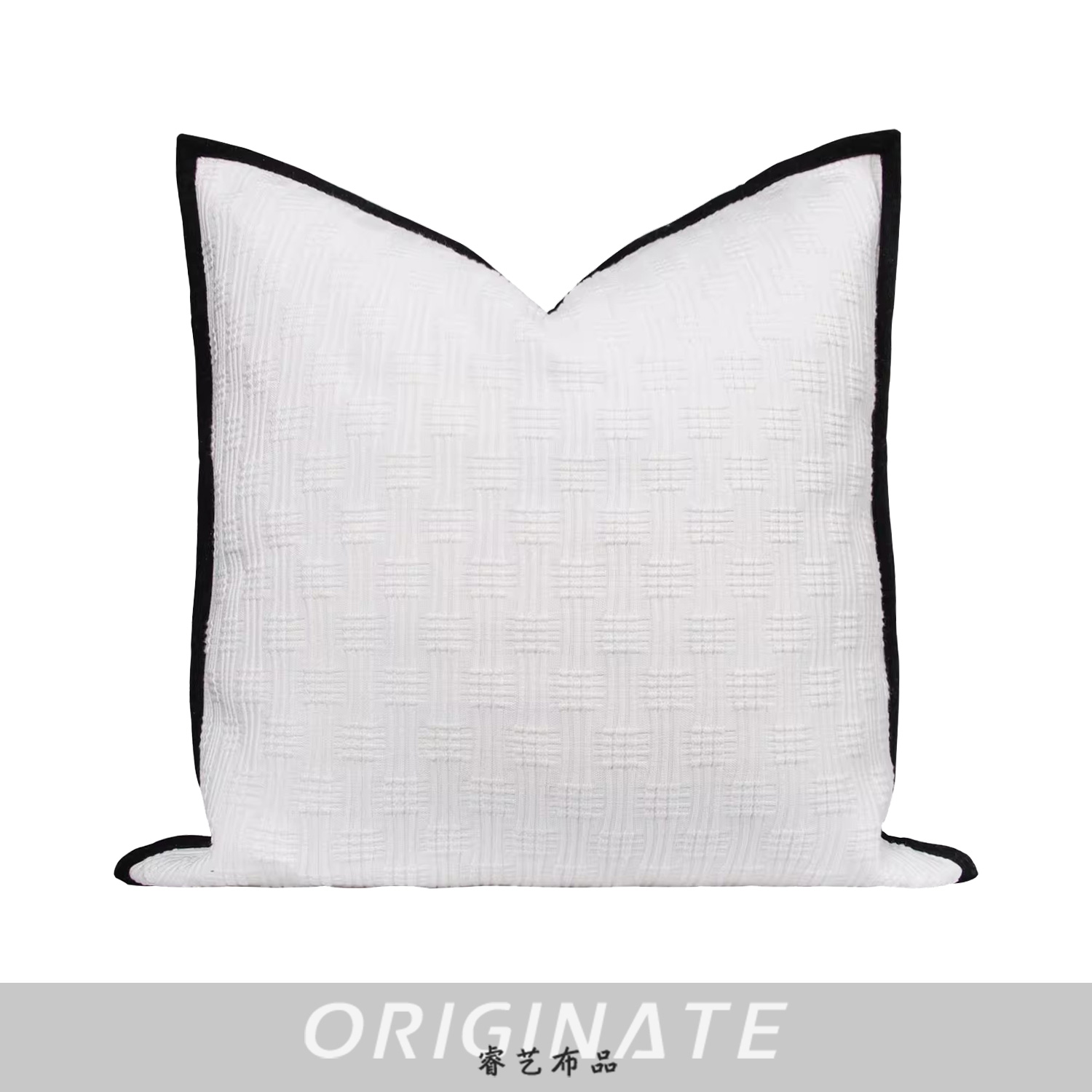 Blanc (Insert de coussin non inclus)