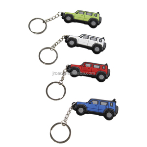 Nueva llegada Offroad verde PVC coche Logo llavero Jimny coche Logo llavero para <span class=keywords><strong>Suzuki</strong></span> Jimny 5 puertas JC74 - Product Image 6