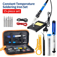 Station de soudage à température réglable, kit de réparation, fer à souder électrique
