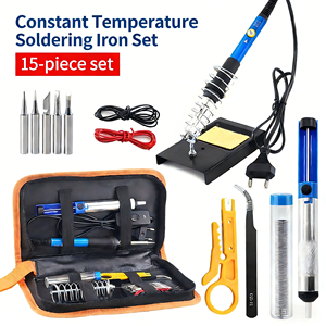 Station de soudage à température réglable, kit de réparation, <span class=keywords><strong>fer</strong></span> à <span class=keywords><strong>souder</strong></span> électrique - Product Image 2