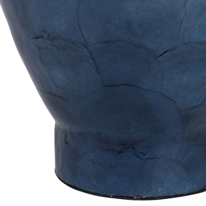 Vaso alto testurizzato sfumato per l'arredamento del soggiorno, vaso contemporaneo per fiori da esporre su tavolo in casa o in ufficio - Product Image 6