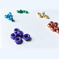 Écrous d'essieu Nylock colorés de haute qualité 5/16 "-24 contre-écrous de planche à roulettes pour camions de planche à roulettes et camions de Longboard