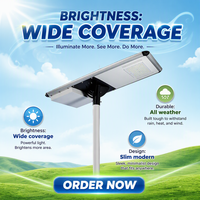 Lampe solaire de rue IP65 en aluminium, LED avec puce SMD, étanche pour murs de jardin, routes, autoroutes, télécommande, indice de protection IP65