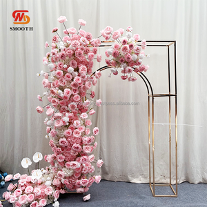 Lisse mariage sol fleur pièce maîtresse scène allée décoration suspendue rêve rose Rose fleur rangée - Product Image 1