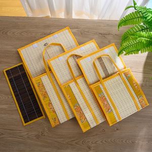 Pastoral Bamboo Woven Bamboo Products <b>Camping</b> <b>Storage</b> <b>Box</b> Handmade Woven Basket Outdoor Picnic Basket - Product Image 4