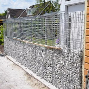 Panier <span class=keywords><strong>gabion</strong></span> soudé revêtu de Galfan pour mur de soutènement paysager, clôture décorative en treillis métallique rempli de pierres pour bordures de jardin - Product Image 1