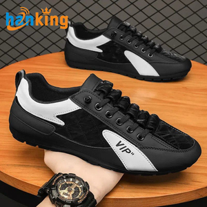 Ehanking, zapatillas transpirables a la moda con cordones para hombre, cómodas zapatillas informales de suela blanda para caminar, deportivas de fondo plano para primavera y verano - Product Image 3
