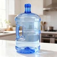 Bouteille d'eau en plastique sans BPA écologique de 11,3 L, 15 L, 17 L, 18,9 litres avec poignée pour les systèmes d'eau potable au bureau et à la maison