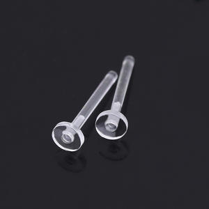 5มม. เข็มแบนเครื่องประดับ DIY เครื่องประดับต่างหูหัวแบนเรซินใสติดหมุดเครื่องประดับขายส่งกระดุม - Product Image 6