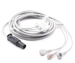 สาย <span class=keywords><strong>ECG</strong></span> <span class=keywords><strong>OEM</strong></span> 3ตะกั่วใช้ได้กับสาย <span class=keywords><strong>ECG</strong></span> 107 105 Kontron - Product Image 1