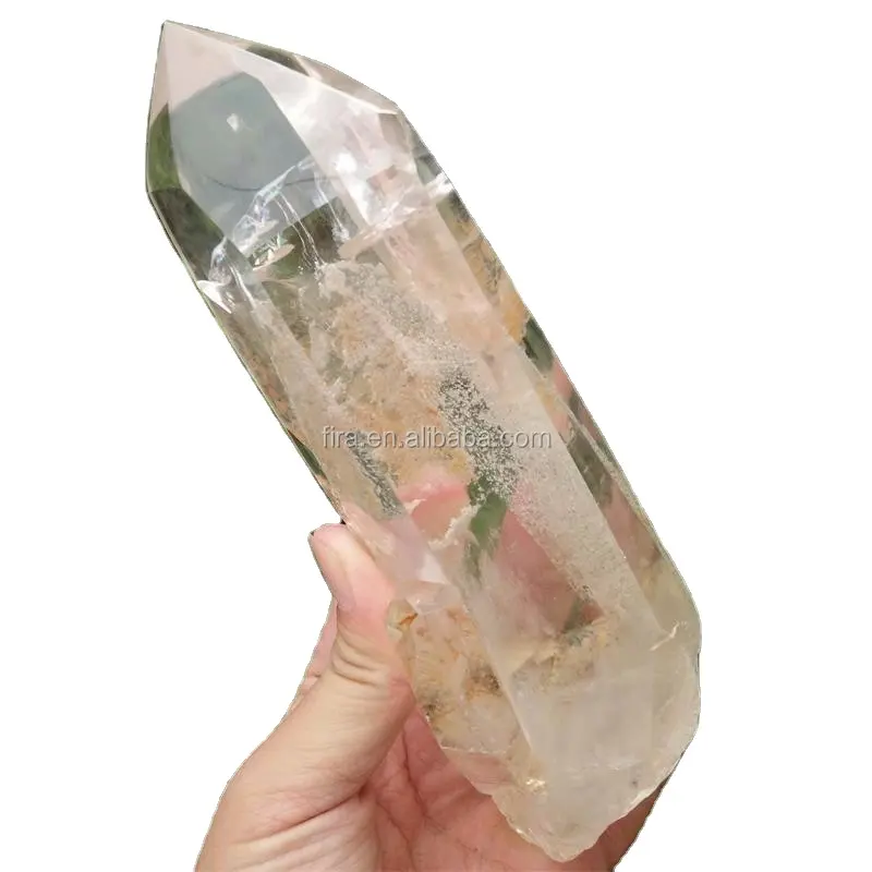Natural Brazil Rough Clear Quartz Raw Crystal Point Energy Crystal Wands Mineral Specimen For Collection