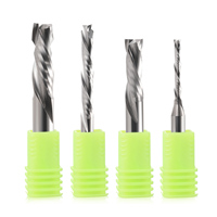 HOZLY Fresa de carburo de tungsteno de 3.175-10mm con dos filos de corte ascendente y descendente, brocas para router CNC, cortador de madera 55HRC