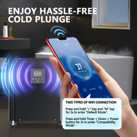 Wifi APP Temporizador remoto Máquina de agua de refrigeración con filtro de bomba IceBath Cold Plunge Chiller Precio de fábrica