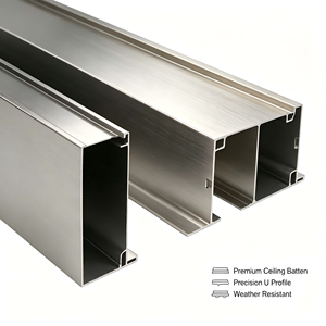 Système de plafond suspendu commercial en alliage d'aluminium, grille de panneaux de plafond suspendus pour l'intérieur des bâtiments - Product Image 5
