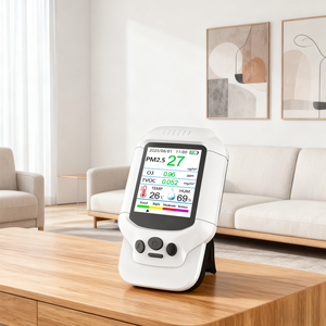 เครื่องวัดโอโซน O3 และ PM2.5 พร้อมเซ็นเซอร์ตรวจจับคุณภาพอากาศภายในอาคาร สำหรับใช้ในโรงเรียน โรงพยาบาล สำนักงาน และที่บ้าน - Product Image 2
