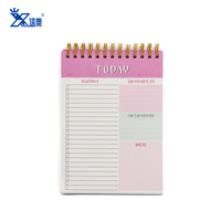 Venta caliente a granel bobina de metal planificador diario cuadernos taccuino espiral personalizada arrancar Bloc de notas para hacer lista Bloc de notas para estudiantes