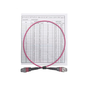 Câble MPO/MTP de polarité 0.9/2.0/3.0mm OS2 MM MPO/MTP cordon de raccordement de connecteur de <span class=keywords><strong>fibre</strong></span> - Product Image 5