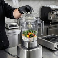 Ensemble de lames de rechange en acier inoxydable à 8 feuilles pour mixeur, axe long de coupe haute vitesse pour mixeur domestique et commercial