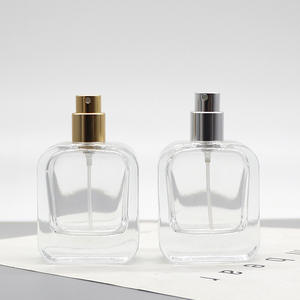 Flacon de parfum en verre transparent blanc carré de 30 ml avec clip, flacon vide pour cosmétiques, ensembles de voyage miniatures, mini-parfums - Product Image 4